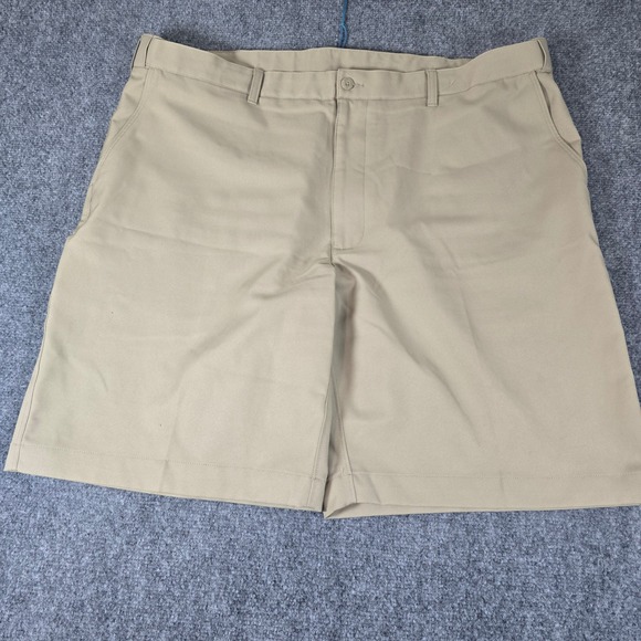 PGA Tour Other - PGA TOUR Golf Shorts Khaki Flat‎ Front Moisture Wicking Mens Size 42